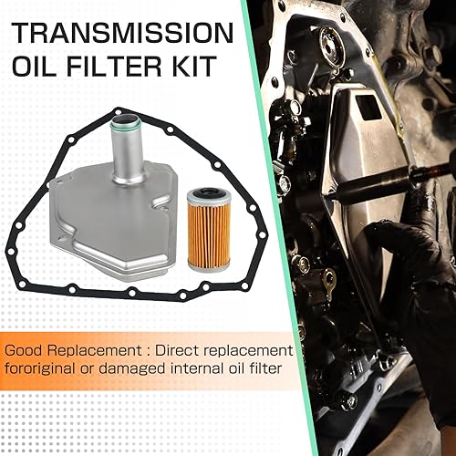 Miniatura 6 de YESHMA Kit de filtros de aceite de transmisión de repuesto para 33010-JF015 Juego de tres piezas de 15 agujeros compatible con Nissan Sentra Versa