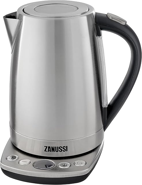 Zanussi ZEK-1295D Digital Cordless Kettle LED Display - Stainless Steel