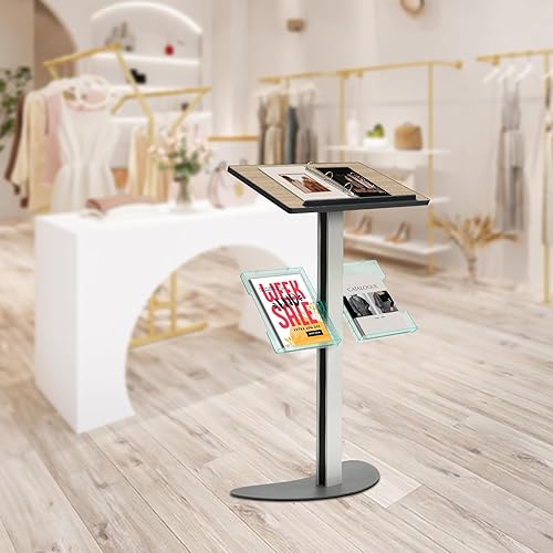 Miniatura 8 de Soporte de pedestal de alta resistencia, soporte para cartel de aluminio, marco abierto de aluminio, piso de pie para 20.5 x 16.5 pulgadas, vista