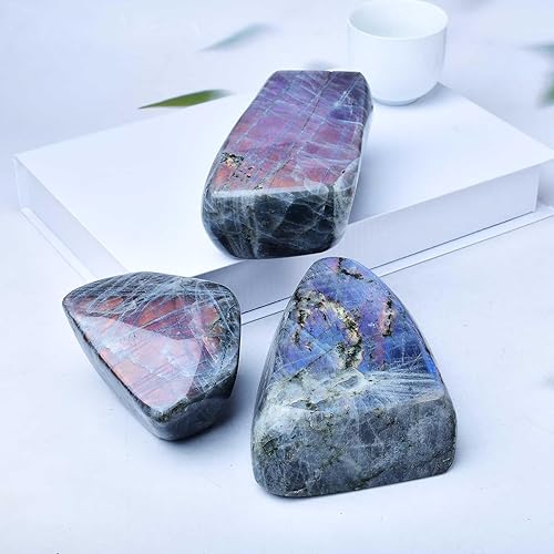 Miniatura 4 de FZBHRO Labradorita púrpura 1.0-1.2