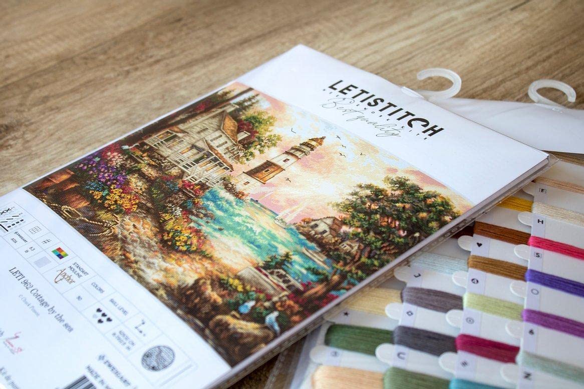Letistitch Leti962 - Juego de punto de cruz, 42 x 32 cm, multicolor