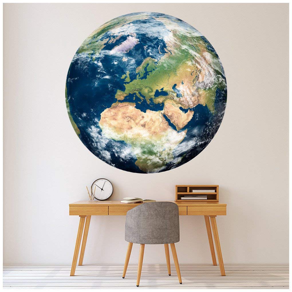 azutura World Globe Earth Map Wall Sticker available in 8 Sizes Digital