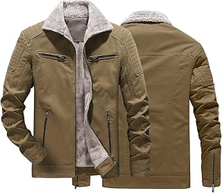LOIJMK Leisure Jacket Men's Sporty Coat Zip Men's Jacket Transition Jacket Outerwear Warm Winter Jacket Hiking Jacket Long Sleeve Outdoor Jacket Winter Coat Daily Outerwear Functional Jacket