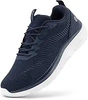Tênis masculino de caminhada largo, ortopédico confortável, leve, tênis de ginástica para fascite plantar - Cloud Wanderer V20