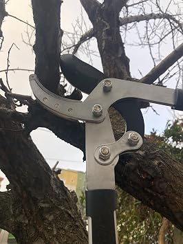 Telescopic Extended Branch Pruning Shears Adjustable Handle with 5cm Mouth Steel Blade Extending Sleeve Shears