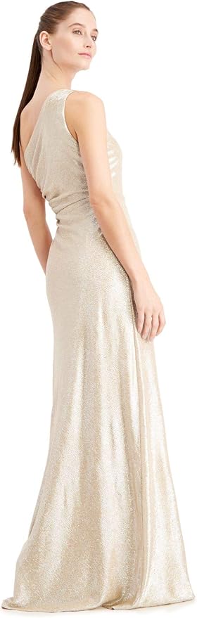 Calvin Klein One-Shoulder Gown with Side Ruching and Beaded Detail –  Women's Formal Dresses for Special Occasions, Buff/Silver 2, 2 : Amazon.ca:  Clothing, Shoes & Accessories