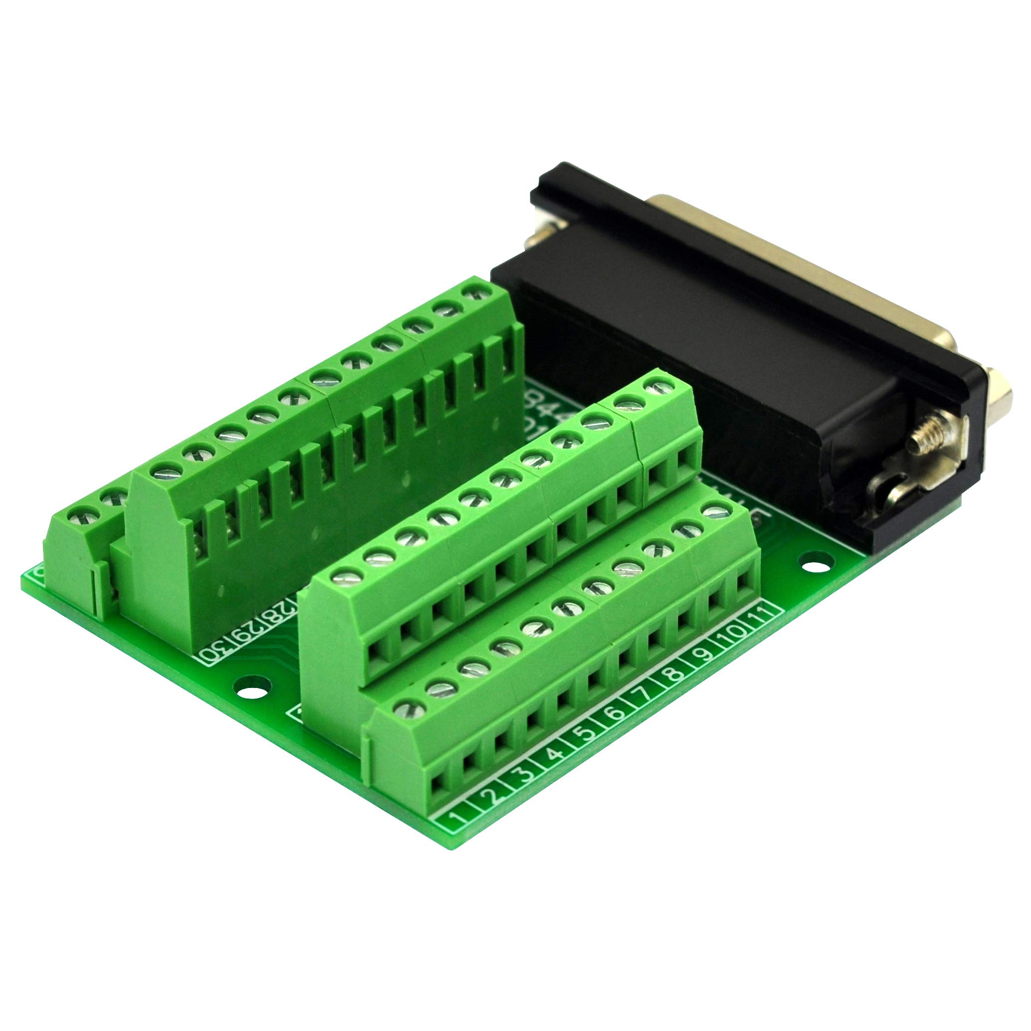 IDC34P 34-Pin Breakout Board Mit Klemmenblock - DIN-Schienen Montage