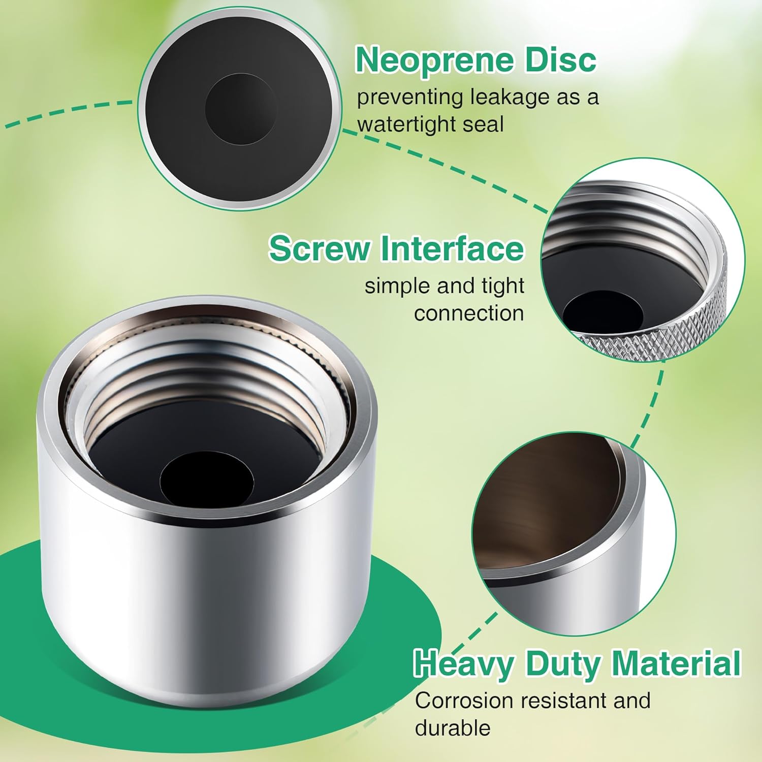 4 Pack Water Spigot Lock, Brass Hose Bib Lock for 3/4'' Garden Male Hose Thread, Prevents Water Theft & Unauthorized Faucet Use (No Padlock)