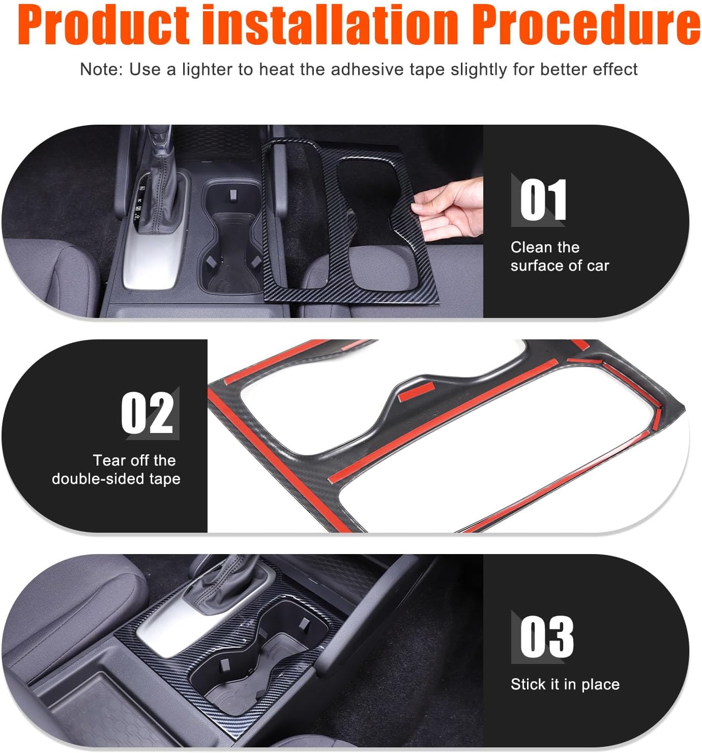 Car Central Control Gear Shift Panel Trim Cover Cup Holder Trim Compatible with Nissan Frontier 2022-2024 Gear Shifter Console Anti-Scratch Panel Frame Decorative Sticker Protection