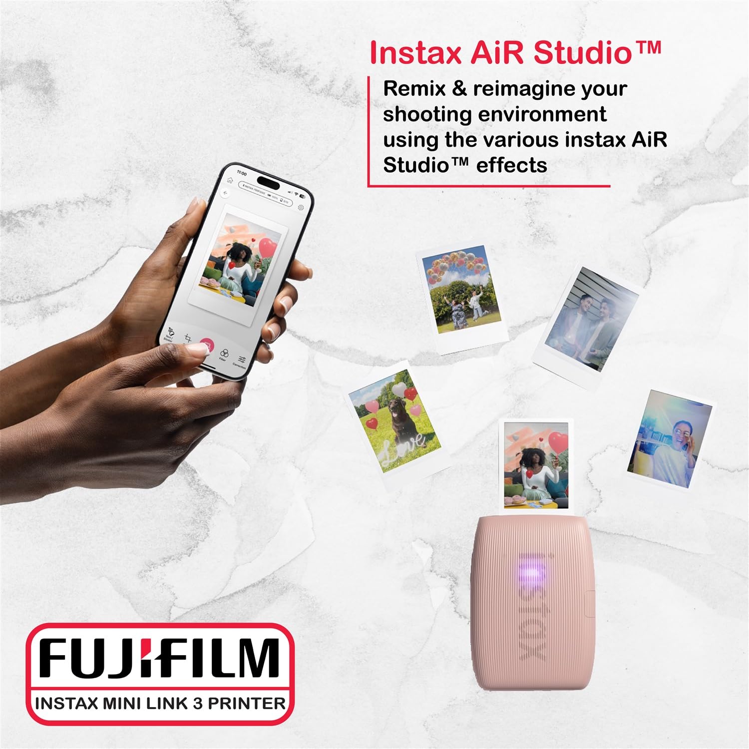 Amazon | 富士フイルム Instax Mini Link 3 プリンターバンドル