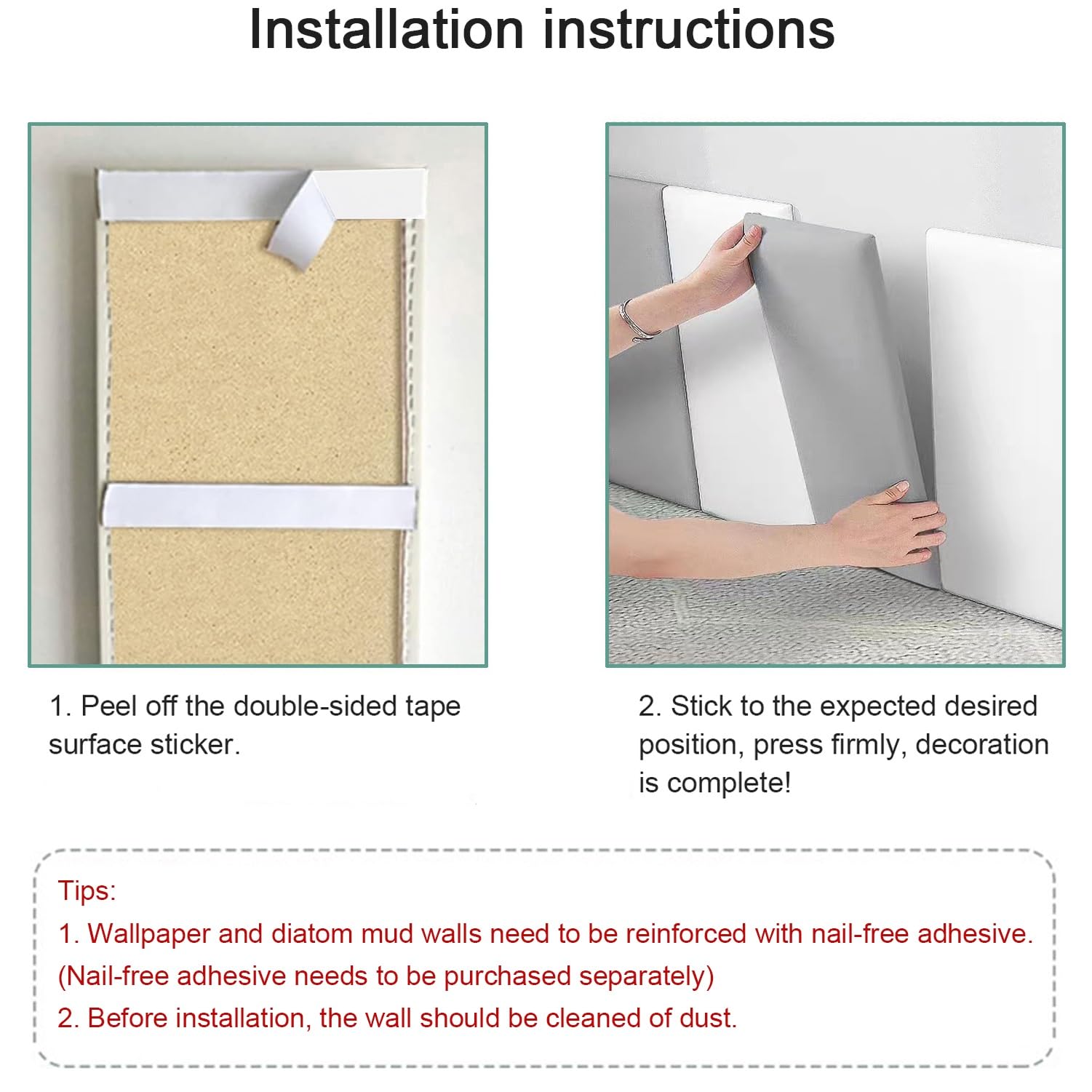 Revestimiento de Pared, Paneles tapizados autoadhesivos, decoración de cabecero de PU Impermeable, Revestimiento de Pared 3D para dormitorios, guarderías, Clubes de Baile - Blanco, 140x50cm