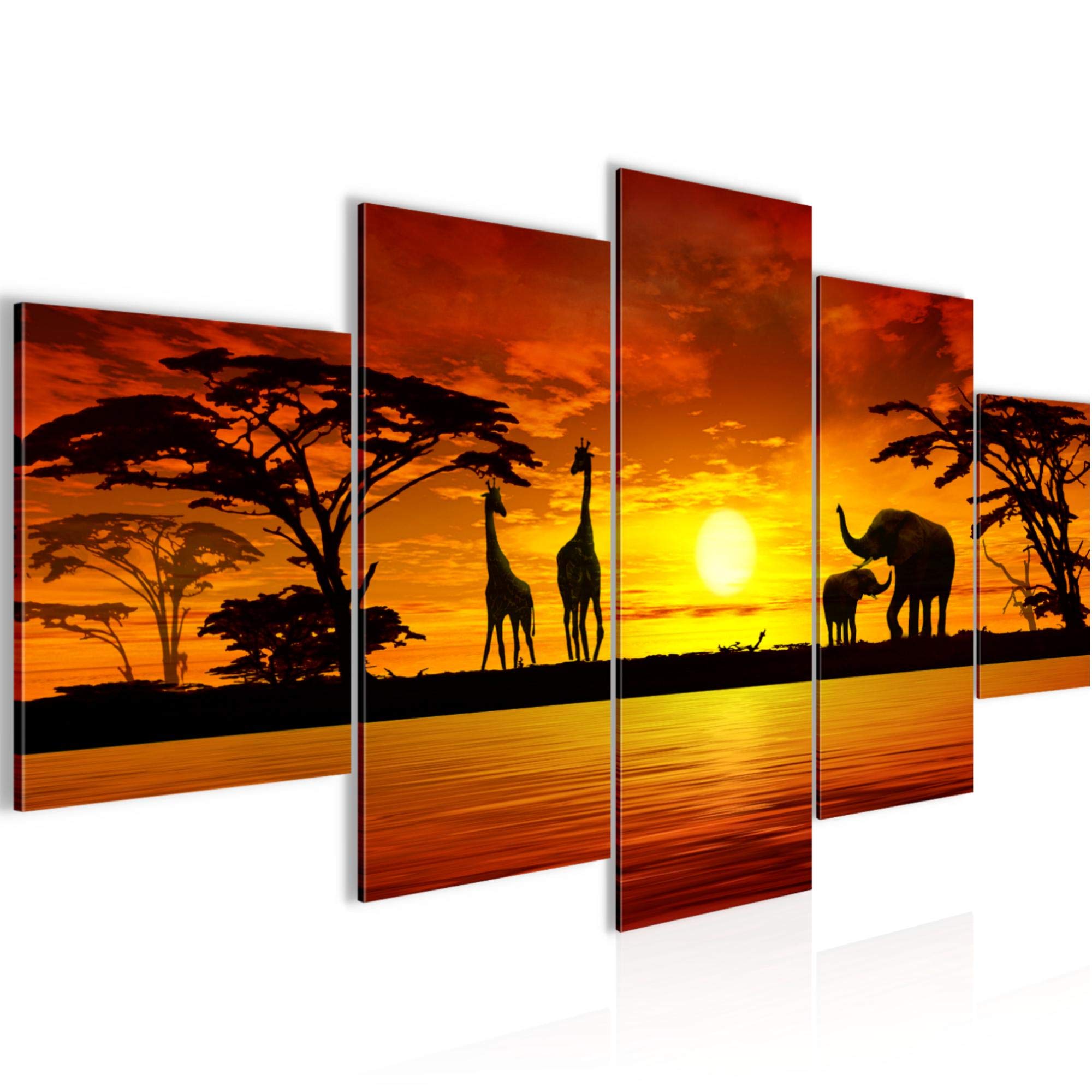 Impression sur toile intissée Afrique Runa Art tableau mural haut de gamme