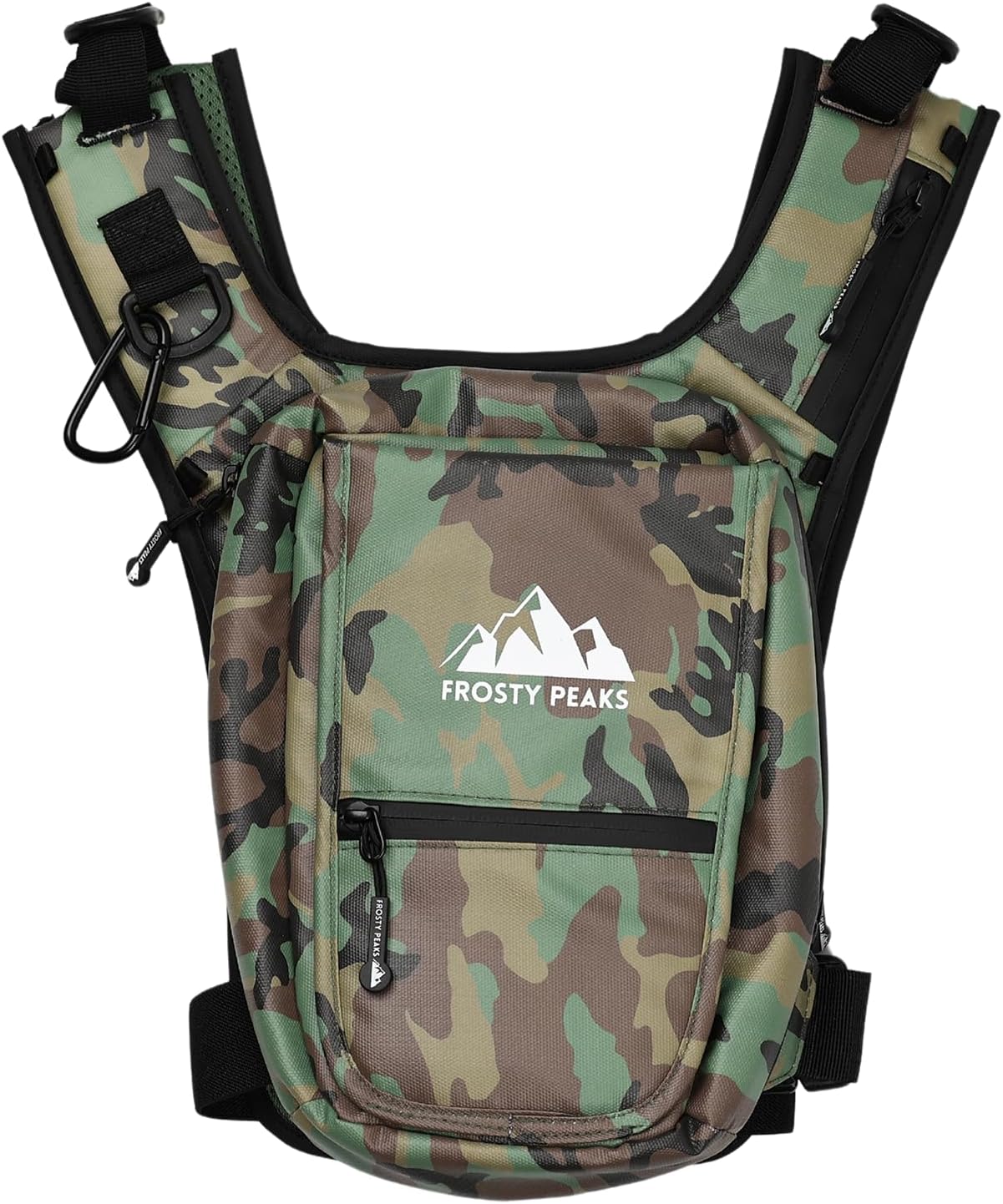 Chest Pack for Hiking, Skiing, Running & Travel, Minimalist Chest Rig Bag with Easy-Access Phone Pouch, Dual-Access Pocket, Card & Cash Slot, Adjustable Vest Pack for Men & Women