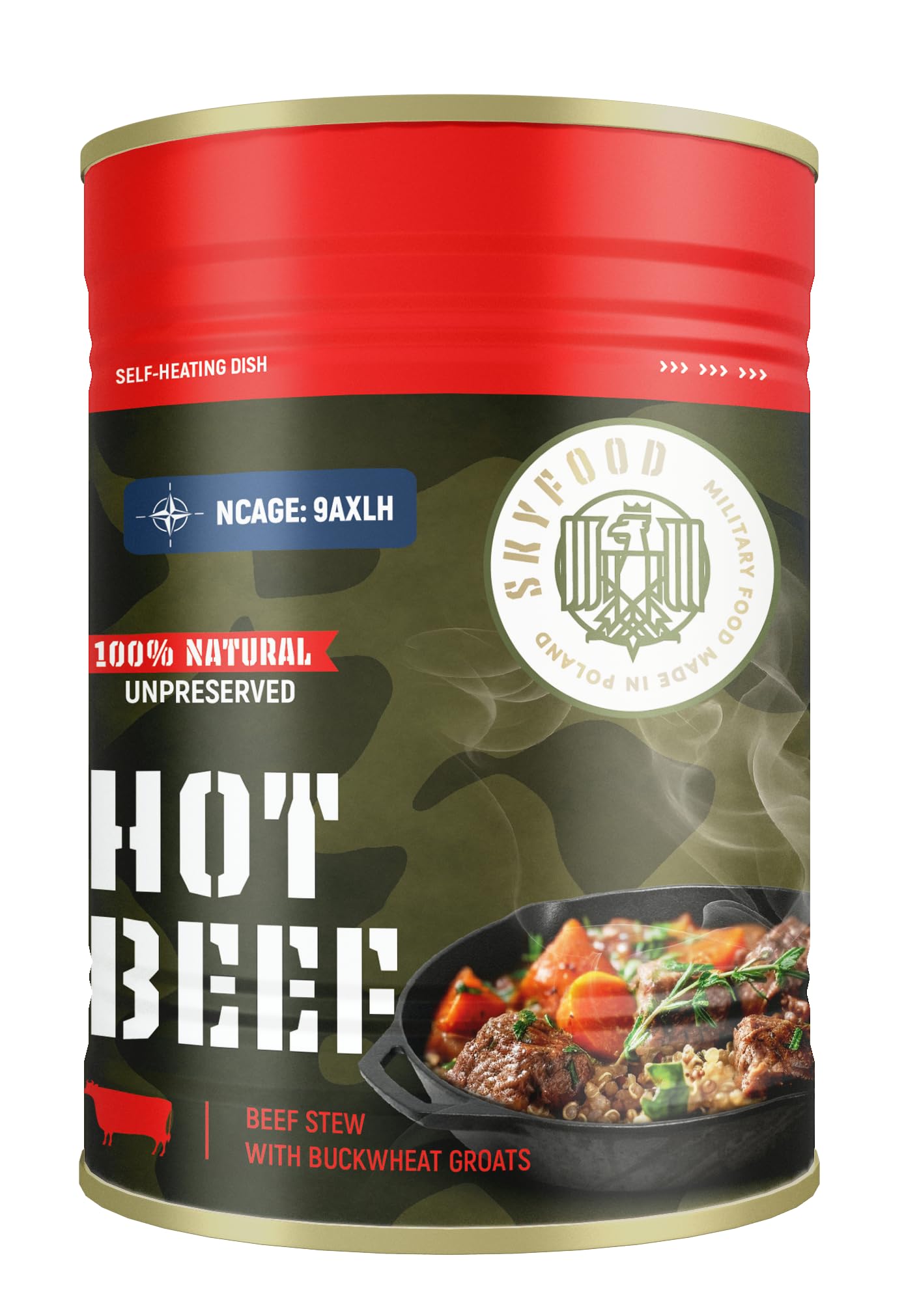 Skyfood Hot Beef Self-Heating Dish