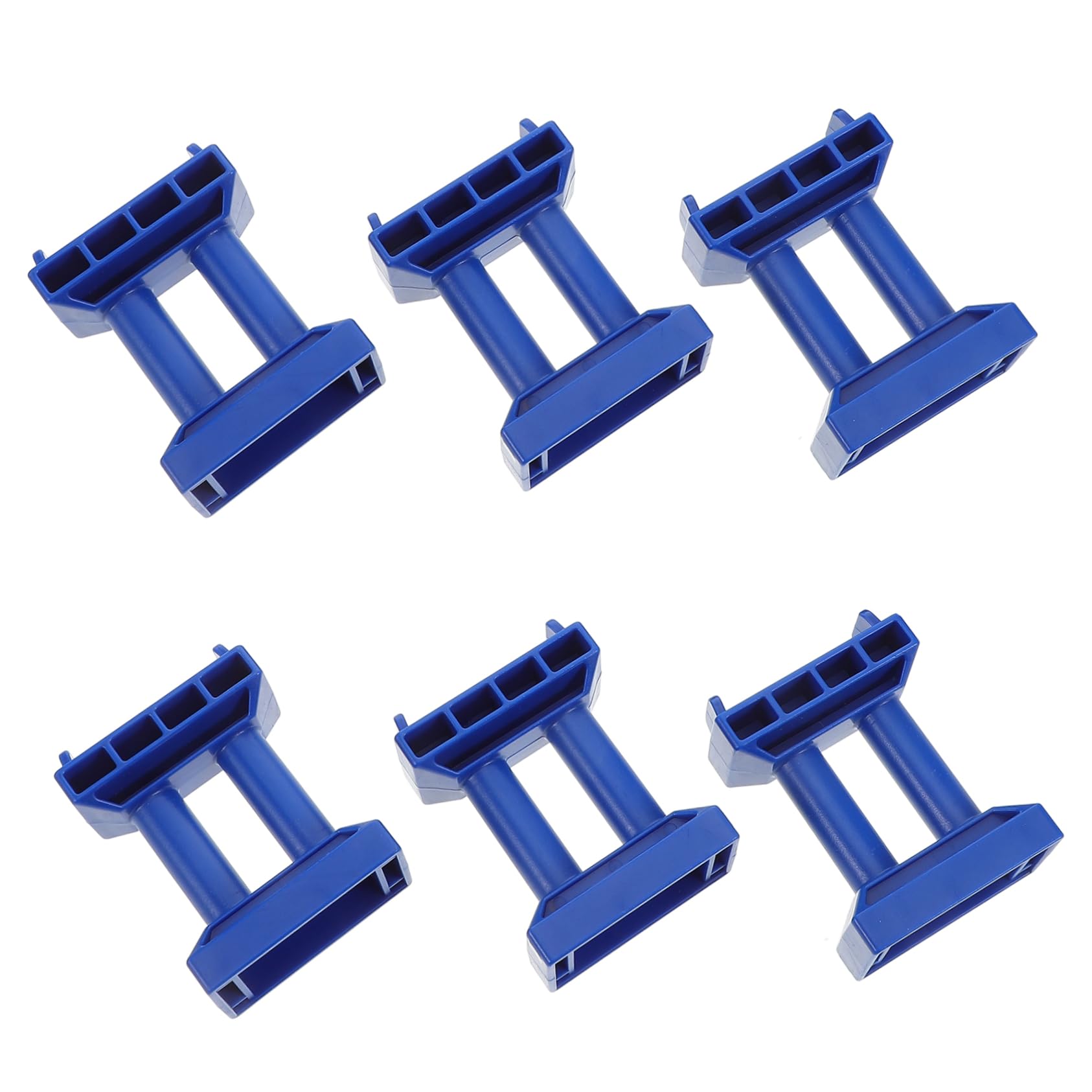 Yardwe Toy Train Track Tall Bridge 6pcs Bridge Pier Parts Multi-Level Support Risers for Creative Play