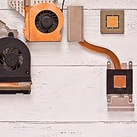 Vista 4 de uxcell Disipador térmico de cobre térmico de chipset IC plano para CPU GPU 0.591 x 0.591 x 0.047 in 10pcs