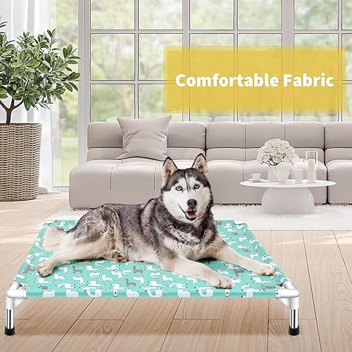 Miniatura 2 de Cama elevada para perros, cuna para perros grandes, uso en interiores y exteriores para mascotas grandes