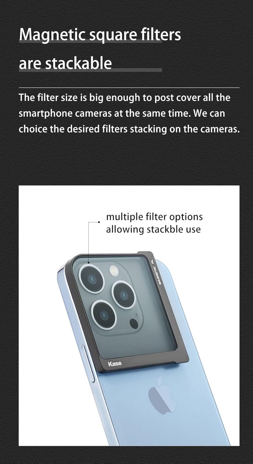 Kase Didymium Neutral Night Universal Magnetic Smartphone Filter for Light Pollution Reduction Optical Glass