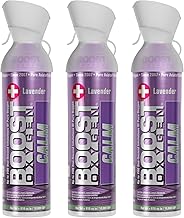 Boost Oxygen Large Calm Lavender Aroma 10L Canister | Respiratory Support for Aerobic Recovery, Altitude, Performance & Health (3 Pack)