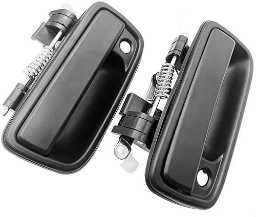 Miniatura 6 de Cheriezing Manija de puerta exterior compatible con Tacoma 1995-2004, par delantero izquierdo y derecho con orificio para llave, repuesto #