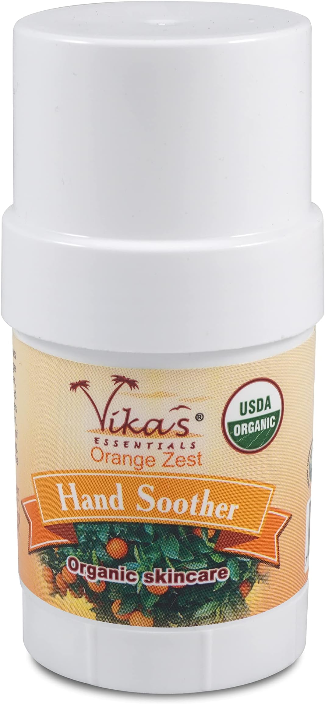 VIKAS ESSENTIALS Organic Orange Zest Hand Balm, 1 OZ