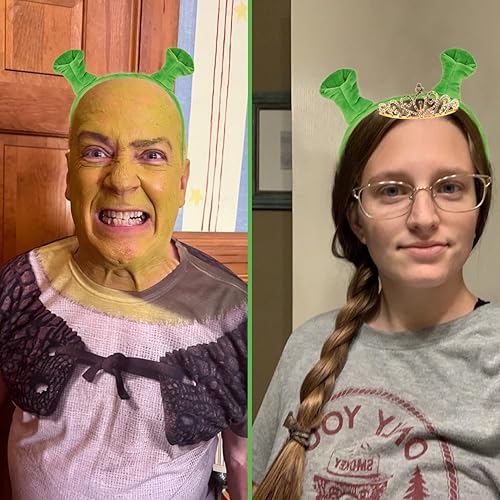 Miniatura 4 de Diadema de felpa con orejas de ogro y princesa con corona, Halloween, Navidad, festival, fiesta temática, monstruo, ogro, cosplay, tocado