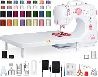 Small Portable Sewing Machine for Beginners, Easy-to-Use Electric Sewing...