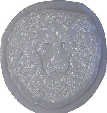 Lion Head Face Plastic Craft Mold use with Concrete or Cement to Make Decorative Stepping Stones 7032