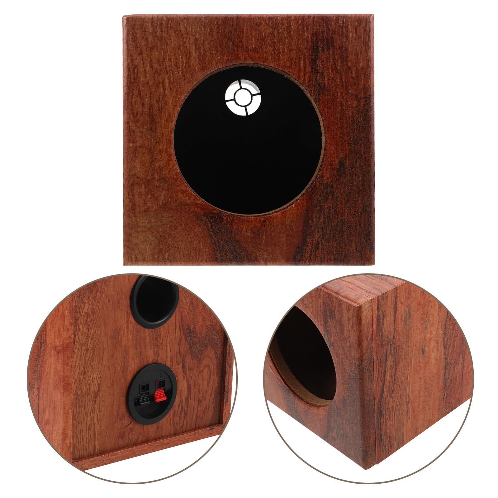 NUOBESTY Casse per Altoparlanti Auto Compatte Scatole Audio per Subwoofer Veicoli Contenitori Altoparlanti Legno Robusto Vuoto Messa Punto