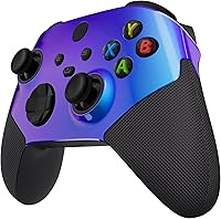 Vista 5 de eXtremeRate ASR versión Performance - Empuñaduras laterales de goma para Xbox Series X S, Chameleon Purple Blue Rediseñed Grip Handle Face Plate
