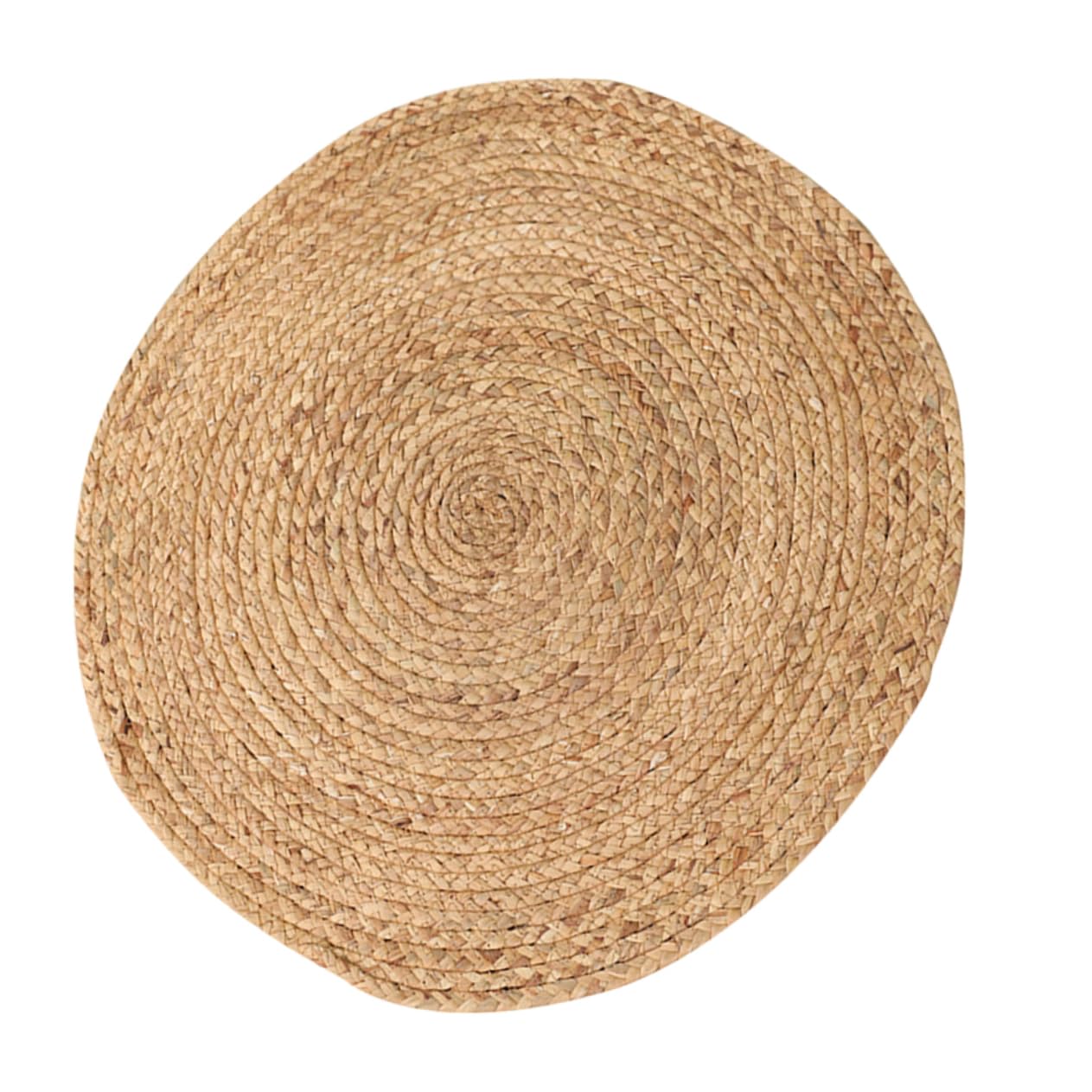 Zerodeko Elegante Alfombra Redonda De Yute De 100 Cm De Diámetro Tapete De Tatami para Sala De Estar Adorno para El Hogar Resistente Y Elegante