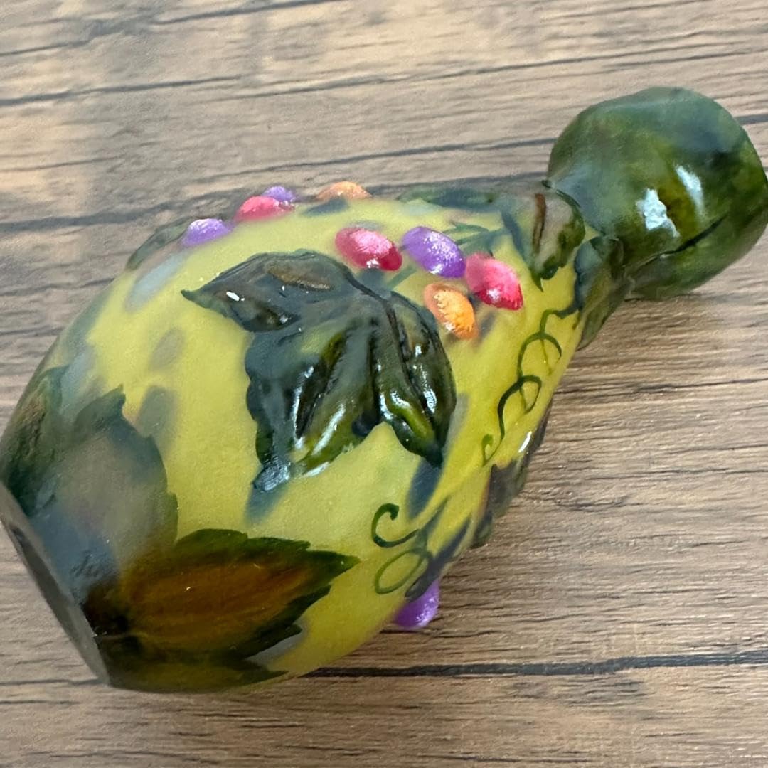 ドームナンシー かわいい一輪挿し 花器 花瓶 技法スフレ 被せガラス