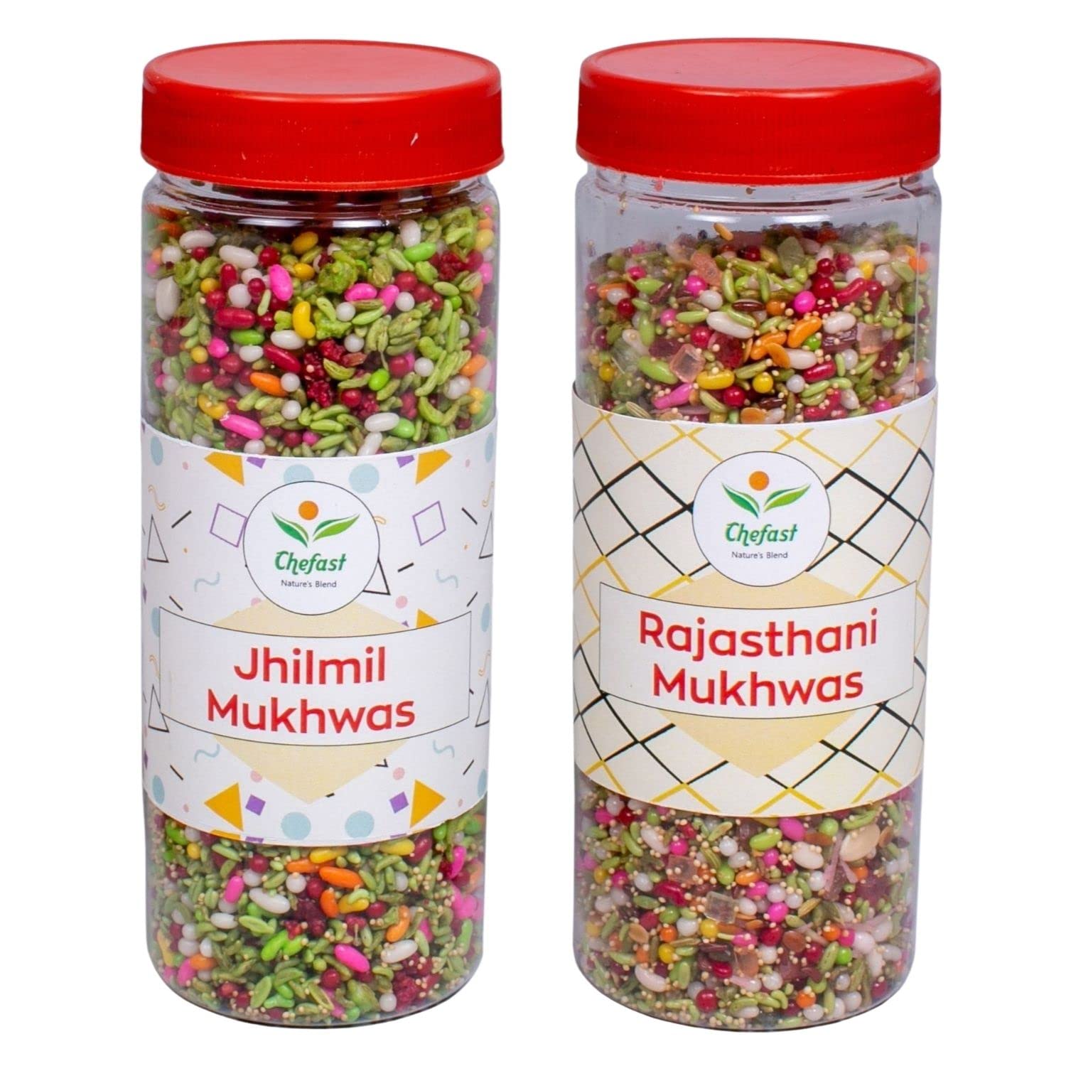 Chefast Rajasthani Mukhwas & Jhilmil Mukhwas Pack of 2 [Mouth Freshener