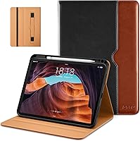 Vista 8 de DTTO Funda para iPad (A16) de 11ª generación de 11 pulgadas 2025, funda para iPad de 10.9 pulgadas 2022, funda de cuero prémium con soporte para Rojo