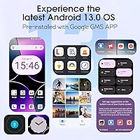 Vista 5 de Ulefone Note 16 Pro (12 GB+128 GB) Teléfonos desbloqueados, teléfono celular Android 13, cámara principal de 50 MP, pantalla de gota de agua HD+