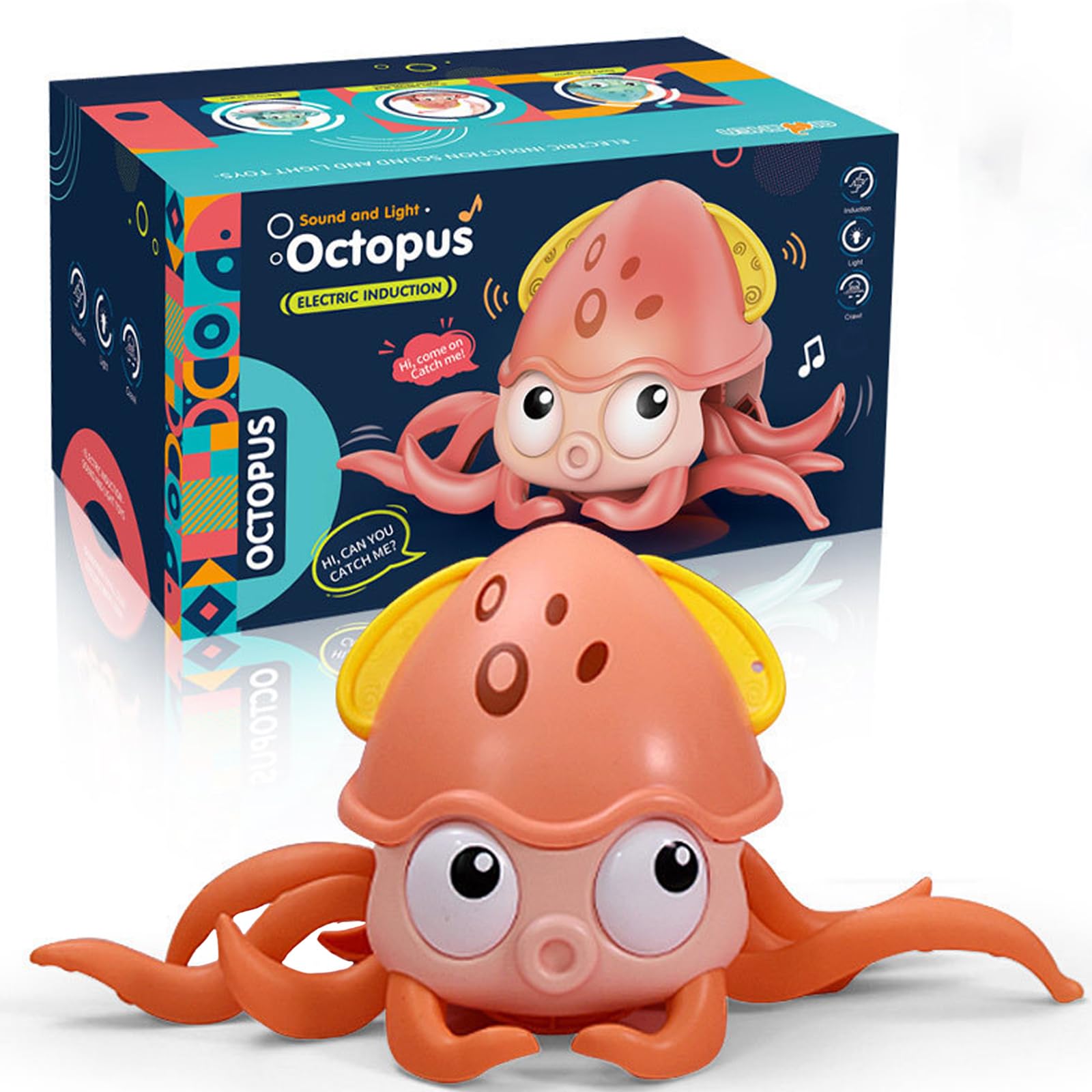 Baby Bath Toy Set Non-toxic and Safe ABS Material Octopus Cartoon Octopus Waterproof Toy for Children Baby Bath No Electricity Clockwork Style Durable to Fall Waterproof Toys