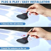 Eightwood Autó Antenna 41cm Univerzális Tetőantenna FM AM DAB Rádió M6 Adapter Csatlakozóval 4