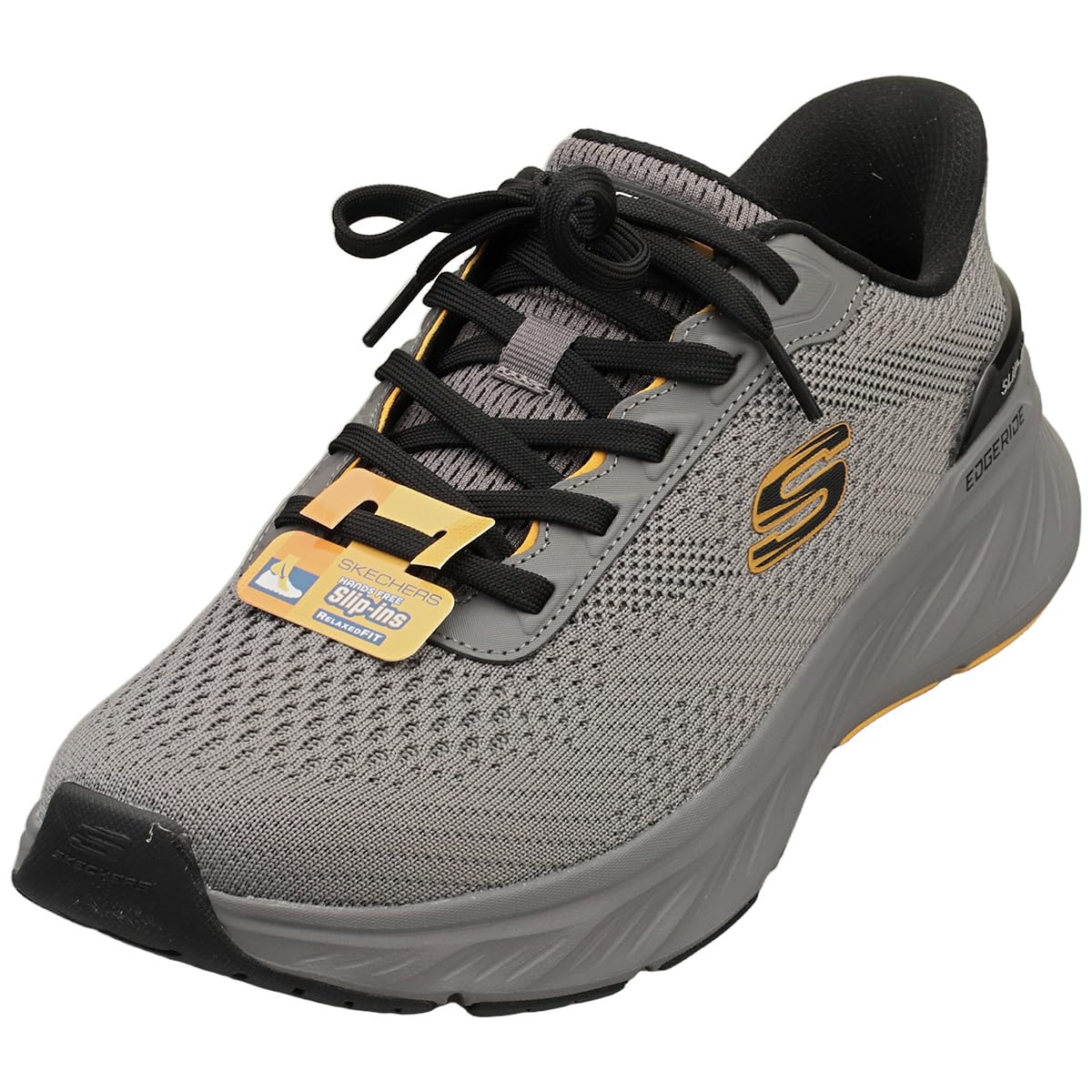 Skechers Men's Gray Sneakers, 9 Uk, Edgeride Slip-Ins