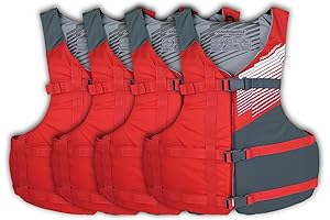 Fit Adult Lifejacket 4-Pack: Superior Safety, Comfort, and Mobility
