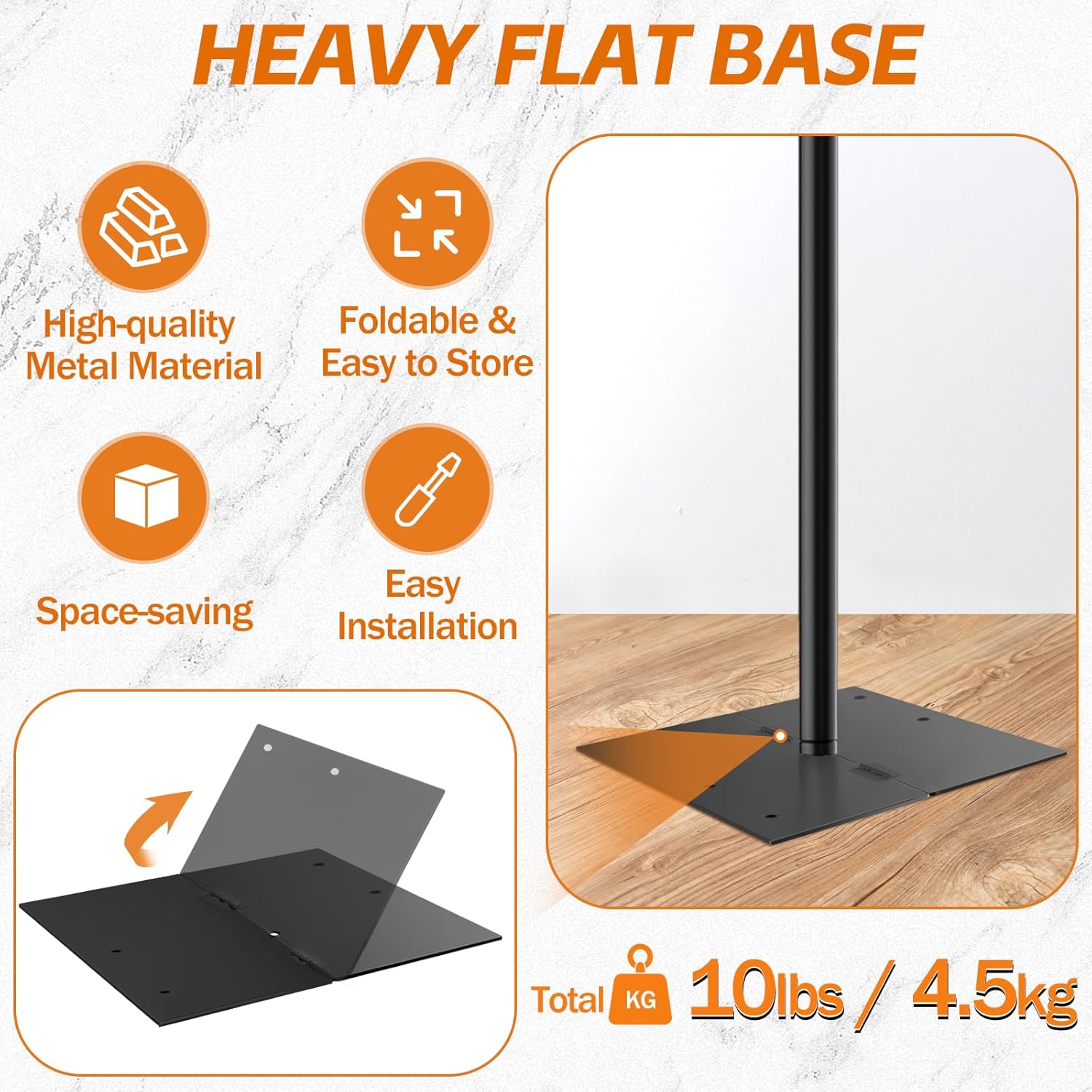 8.5x10ft Backdrop Stand, Adjustable Photography Background Frame with Heavy Duty Metal Flat Base, Pipe and Drape Kit Photo Support Poles for Wedding, Parties, Birthday, Festival, Vide, Studio