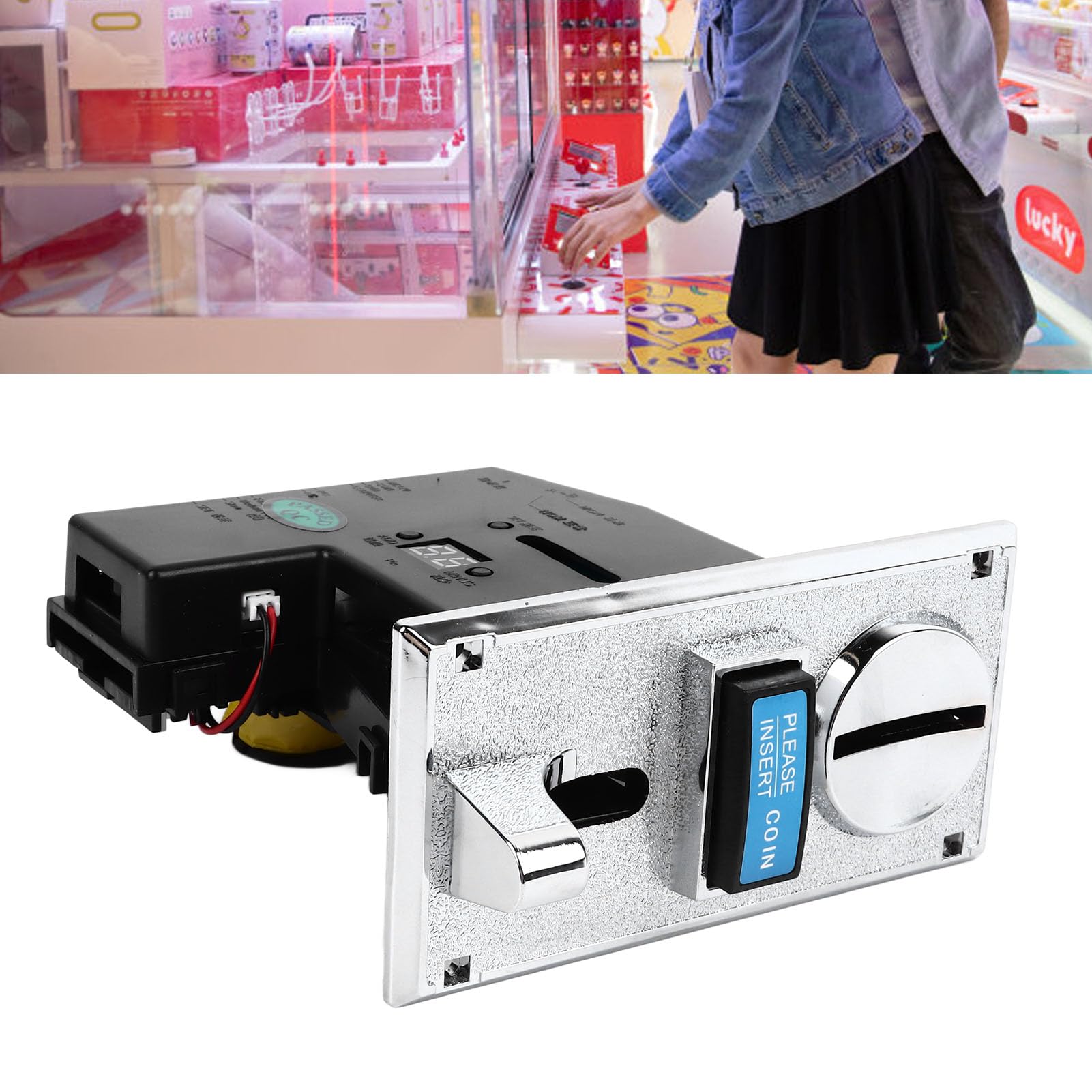 Sélecteur D'Accepteur Multi-Pièces, Contrôle de Programme CPU, Reconnaissance Multi-devises, pour Distributeurs Automatiques, Manèges, Parkings, Accepteur de Fentes pour Pièces