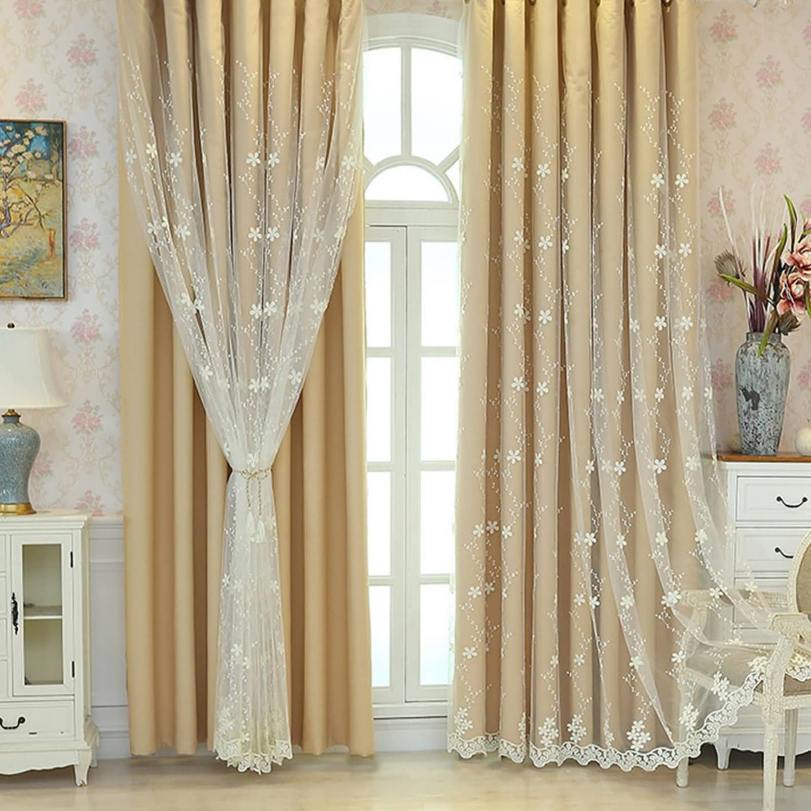 Rideaux occultant chambre lin pour un salon chaleureux