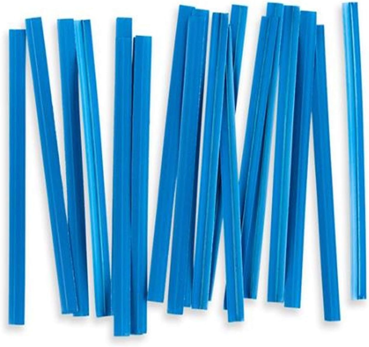 100pcs Plastic/Paper Coated Green 4" X 1/4" Twist Ties - Won't Rip or Pull Off : Tools & Home Improvement