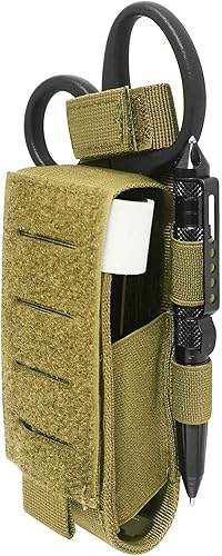 Bolsa de torniquete Molle 1000D de corte láser de 2 piezas, funda táctica médica para torniquete