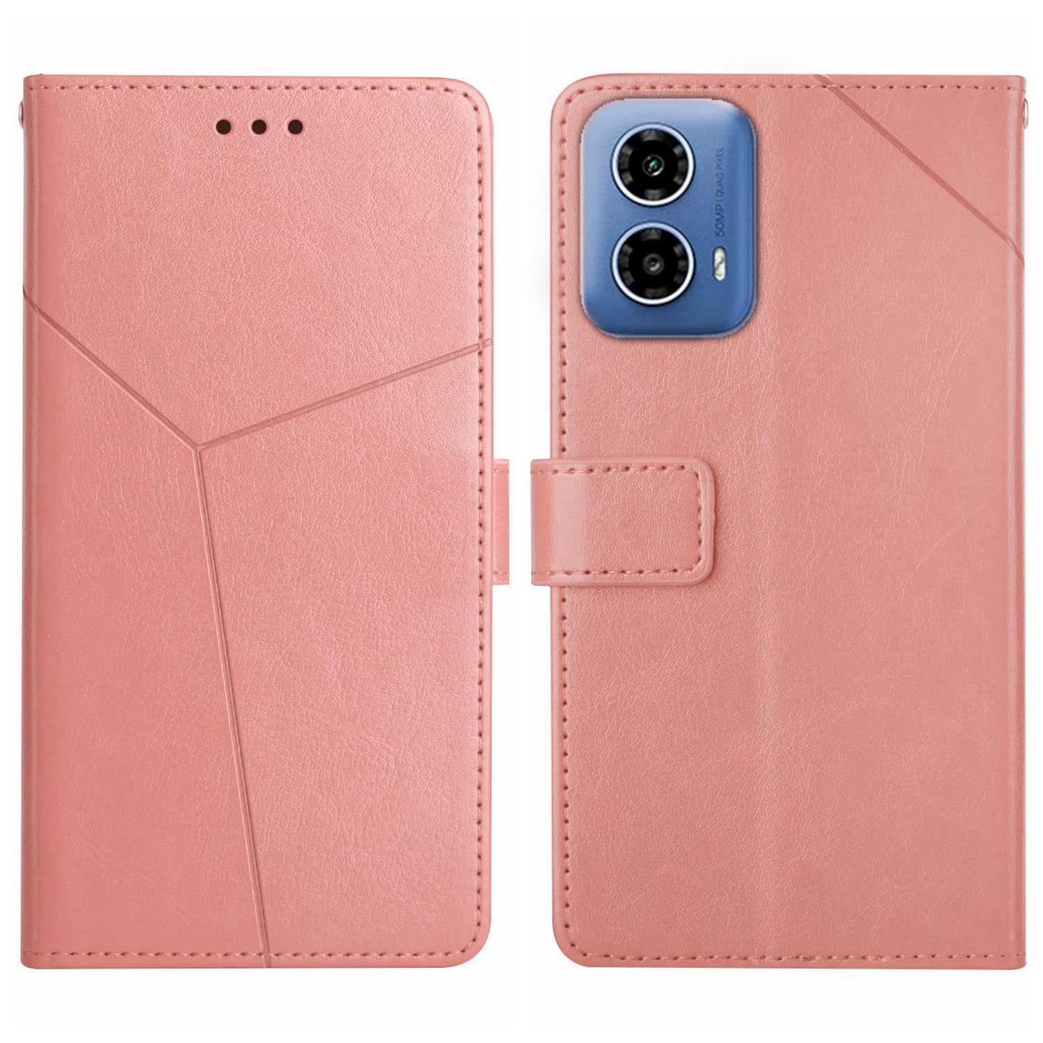 ILING Flip Hülle Für Motorola Moto G35 5G – PU Leder Mit Ständer, Kartenfächern & Magnetschluss