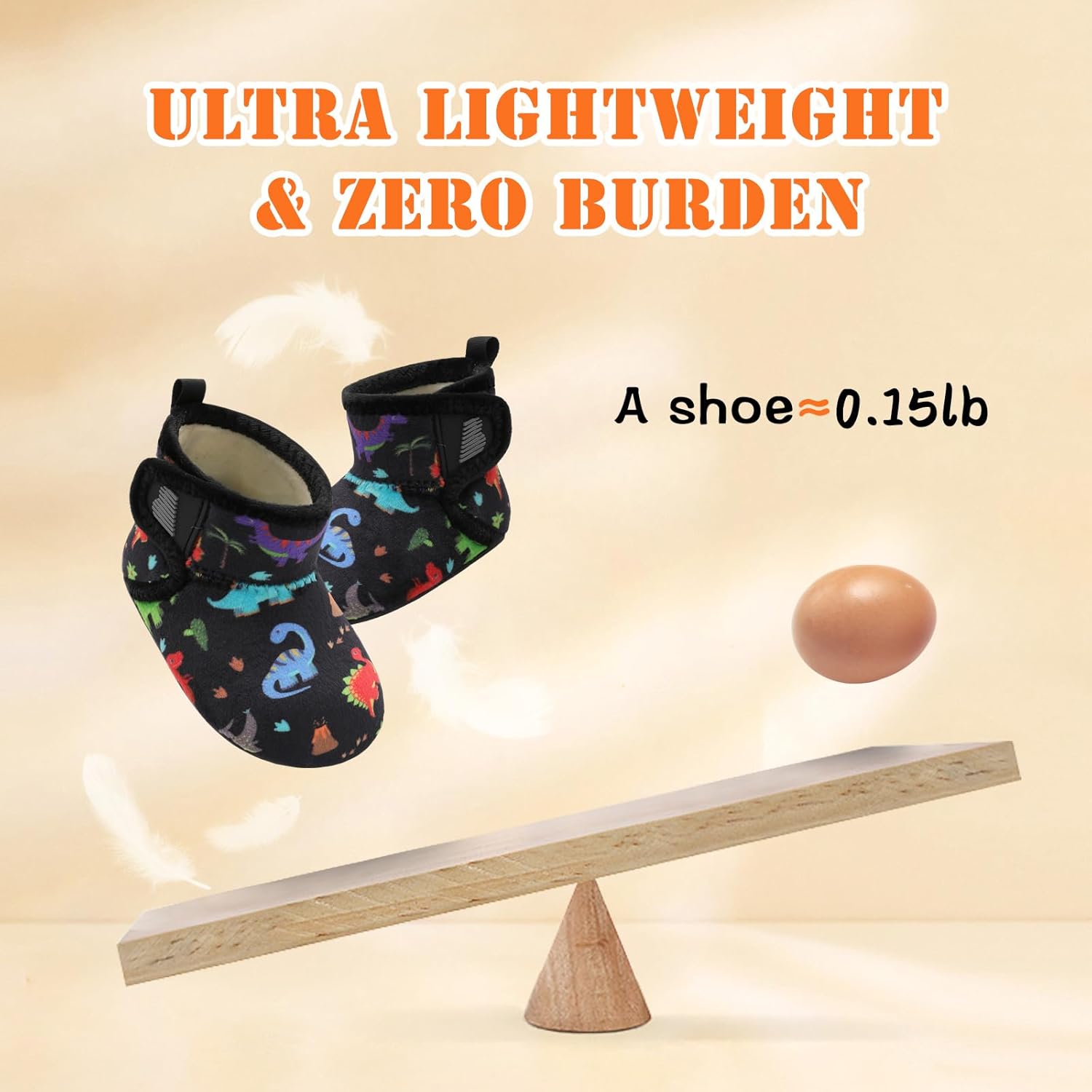 BARERUN Toddler Slippers Girls Boys House Shoes Baby Winter Booties Plush Cozy Kids House Slipper Warm Lightweight Infant Walking Shoes Socks - Image 3