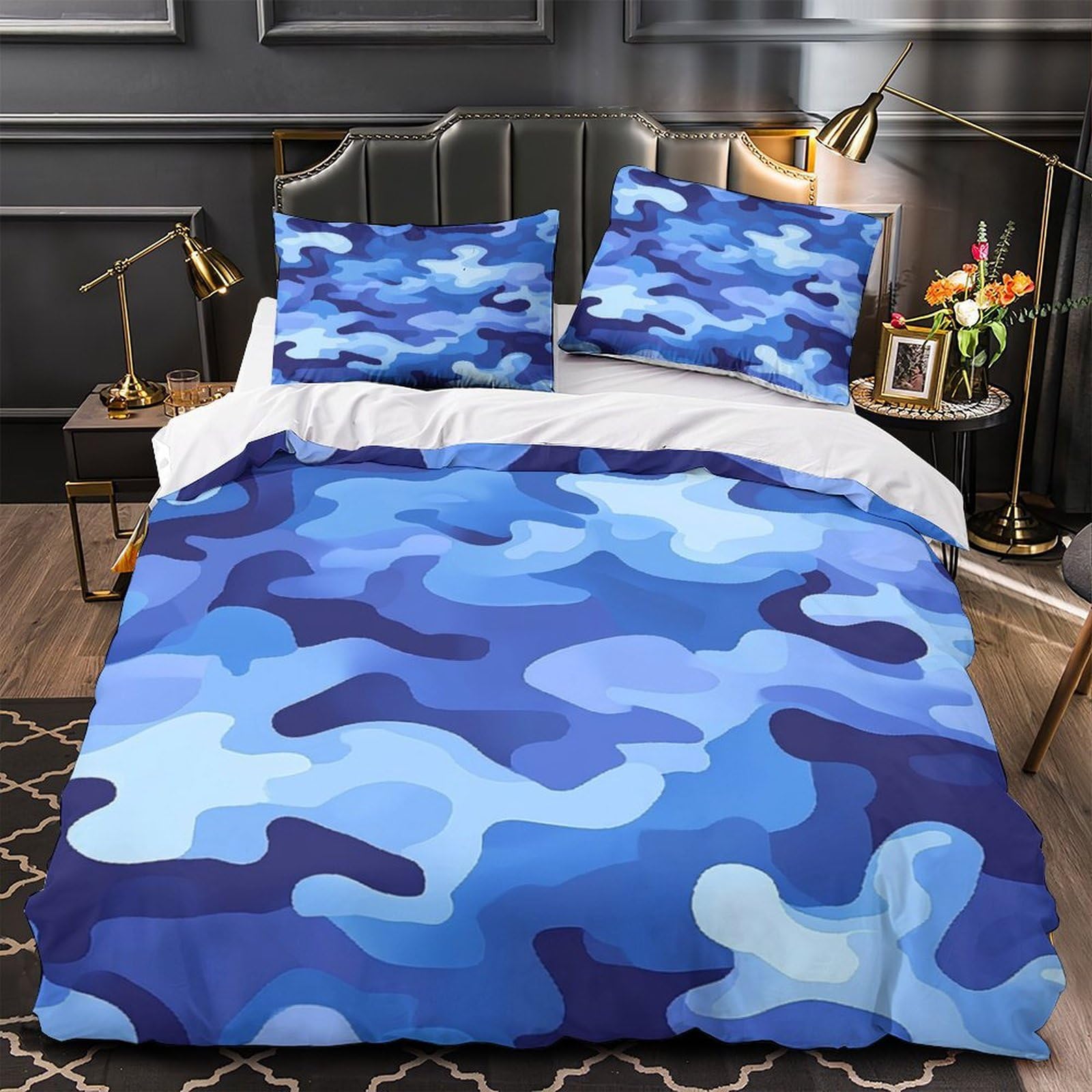 Housse de Couette Oiseaux Bleus 3D pour Décoration de Chambre d'Enfant