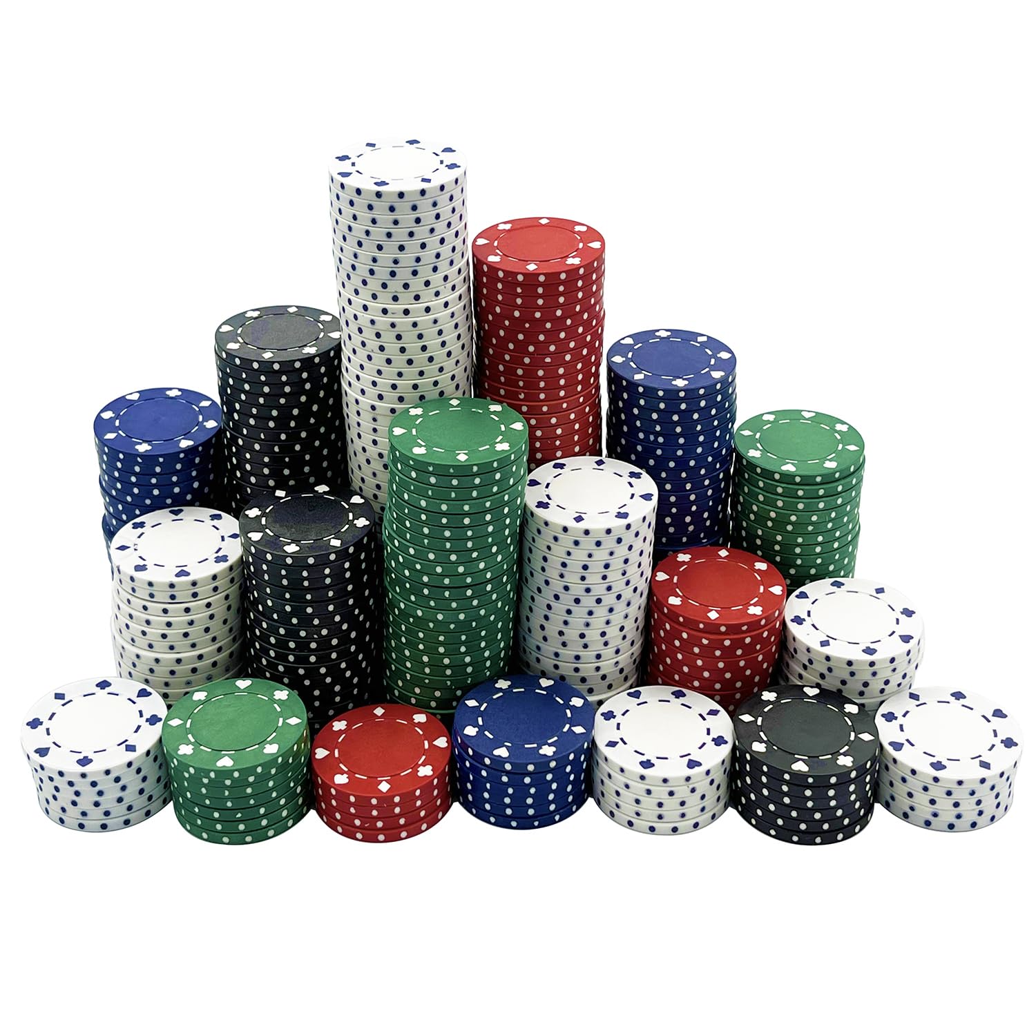 SEETOOOGAMES Poker Chips Set Clay - 11.5 Gram Casino Game Chip - 5