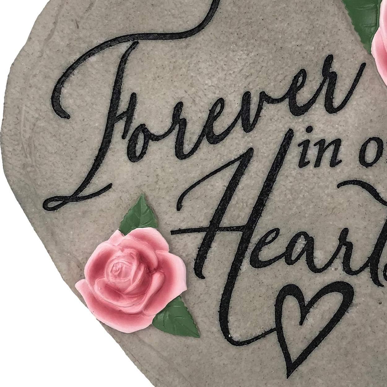 Spoontiques 13221 Forever in Our Hearts Stepping Stone, Pink