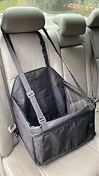 Cadeira TOTAL PRETA de Transporte PET de Luxo Segurança Pet Carro Cachorro e Gatos.